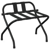 Vidaxl bagageholder med ryglæn 56x39x52 cm sort
