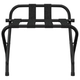 Vidaxl bagageholder med ryglæn 56x39x52 cm sort