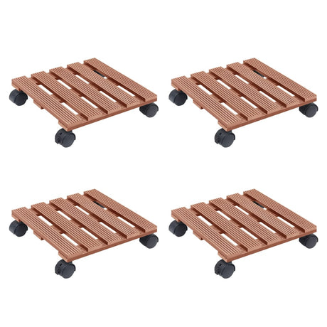 Vidaxx plantevogne 4 stk 30x30x7,5 cm hkc brun