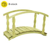 Vidaxl B-Stock Tuinbrug 170x74x105 cm imprægneret fast fyrretræ