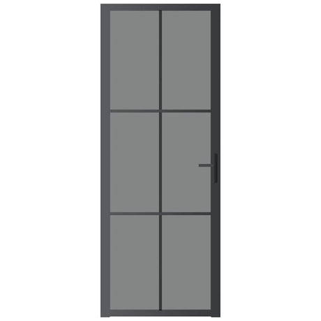 VIDAXX Interiørdør 76x201,5 cm ESG Glas og aluminium sort