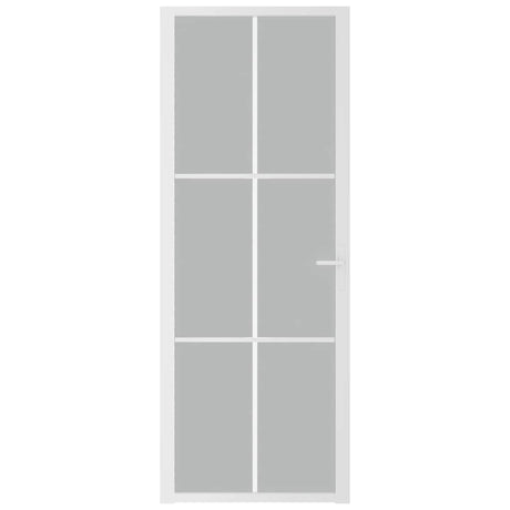 VIDAXX Interiørdør 76x201,5 cm Frostet glas og aluminiumshvide