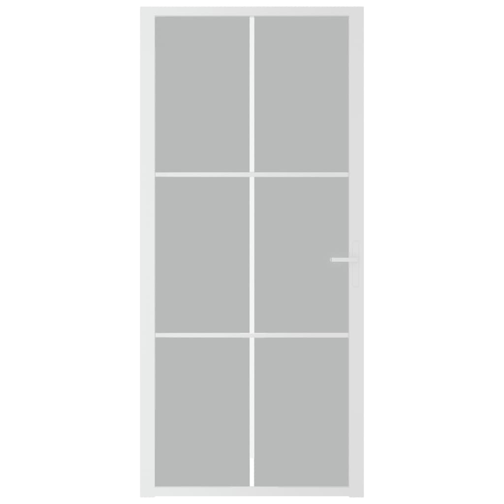 VIDAXX Interiørdør 93x201,5 cm Frostet glas og aluminium hvid