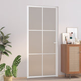 VIDAXX Interiørdør 93x201,5 cm Frostet glas og aluminium hvid