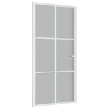 Vidaxl indre dør 102.5x201.5 cm Matt Glass og Aluminium White