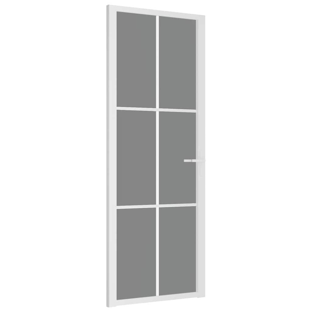 Vidaxl binnendeur 76x201,5 cm esg-glas en aluminium wit