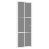 Vidaxl binnendeur 76x201,5 cm esg-glas en aluminium wit