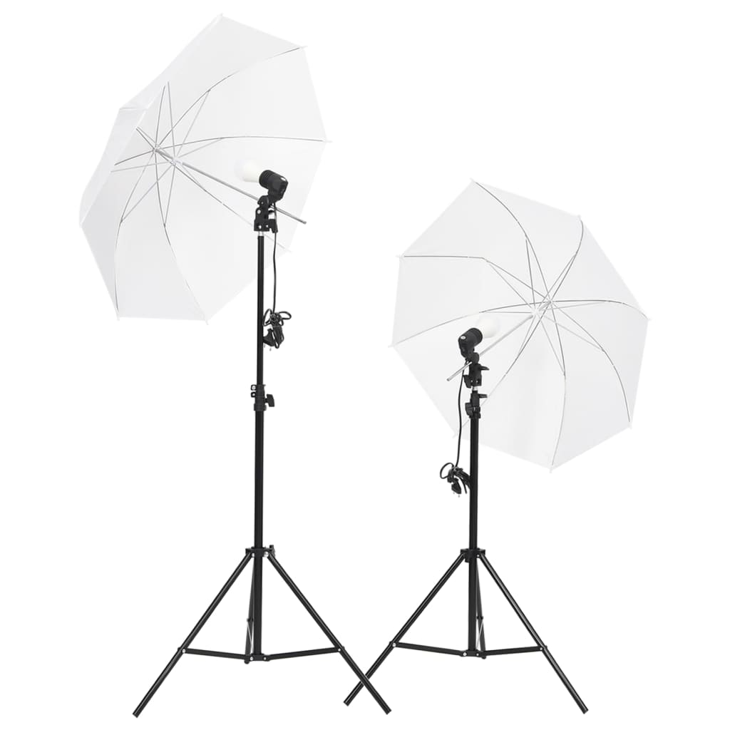 Vidaxxl fotostudiesæt med lyssæt og baggrundsskærm