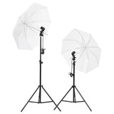 Vidaxxl fotostudiesæt med lyssæt og baggrundsskærm