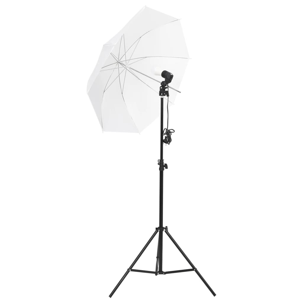 Vidaxxl fotostudiesæt med lyssæt baggrund og reflektor