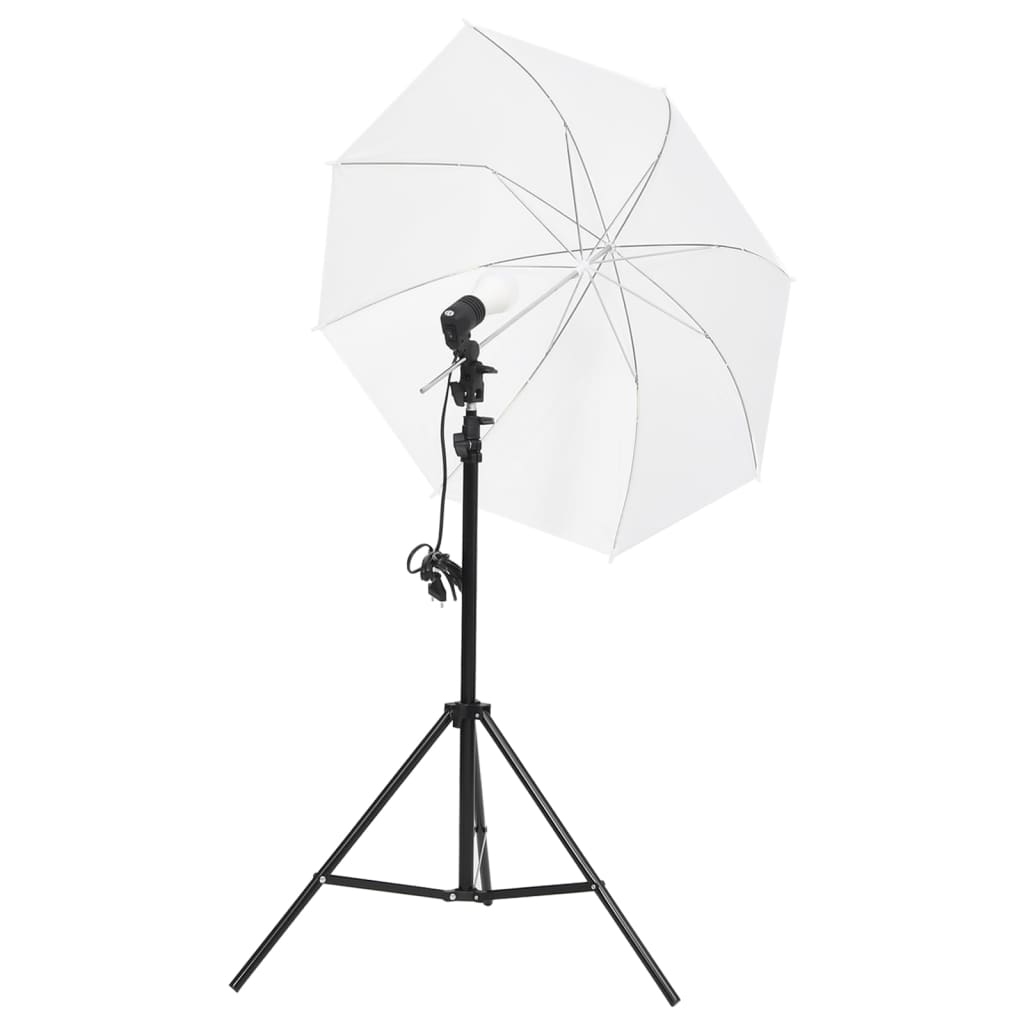 Vidaxxl fotostudiesæt med lyssæt baggrund og reflektor