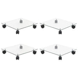 Vidaxx planteruller 4 stk firkantet 35x35 cm hærdet glas