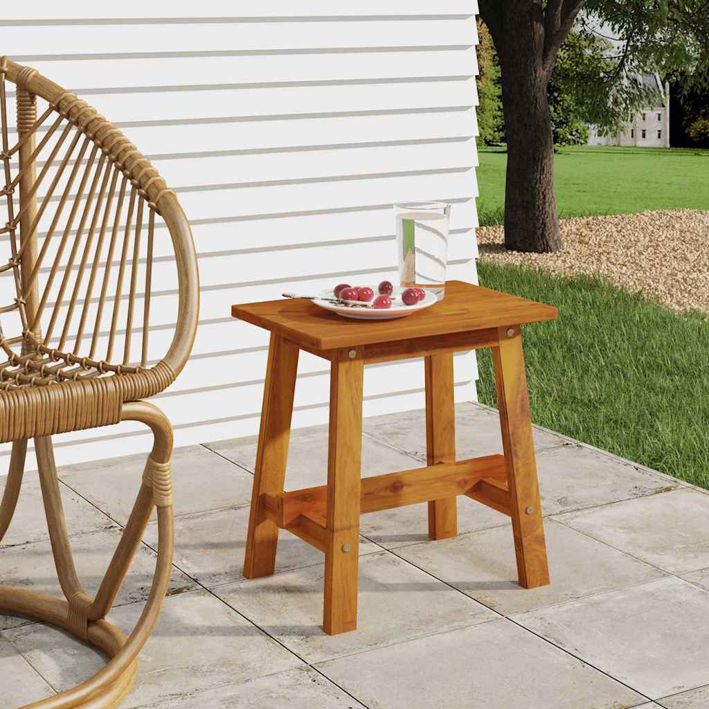 Vidaxl kruk 45x29x45 cm rechthoekig massief acaciahout
