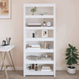 Vidaxl boekenkast 80x35x183 cm massief grenenhout wit