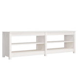 Vidaxl sko sofa 160x36,5x50 cm Solid fyrretræ hvid