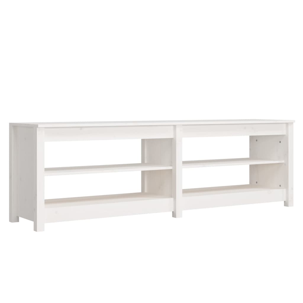 Vidaxl sko sofa 160x36,5x50 cm Solid fyrretræ hvid
