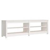 Vidaxl sko sofa 160x36,5x50 cm Solid fyrretræ hvid