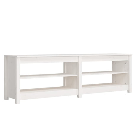 Vidaxl sko sofa 160x36,5x50 cm Solid fyrretræ hvid