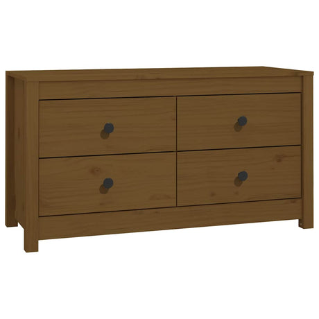 Vidaxl dressoir 100x40x54 cm massief grenenhout honingbruin