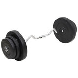 Vidaxl bøjet håndvægt med vægte 60 kg