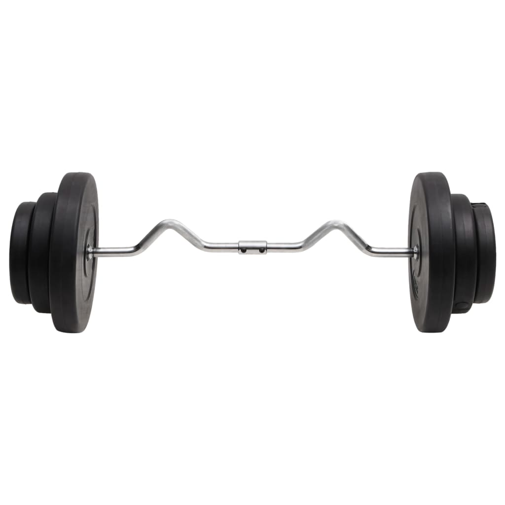 Vidaxl bøjet håndvægt med vægte 60 kg