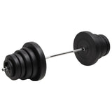 Vidaxl halter med vægte 90 kg