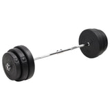 Vidaxl bøjet håndvægt med vægte 90 kg