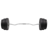 Vidaxl bøjet håndvægt med vægte 90 kg