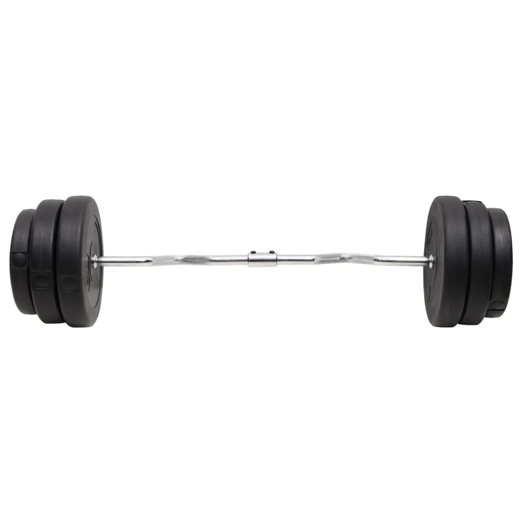 Vidaxl bøjet håndvægt med vægte 90 kg