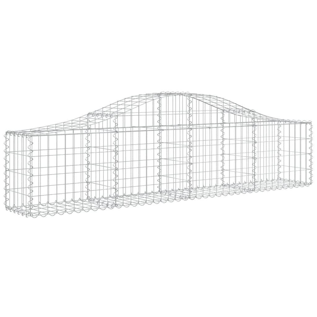 Vidaxx gabioner 2 stk buet 200x30x40 60 cm galvaniseret jern