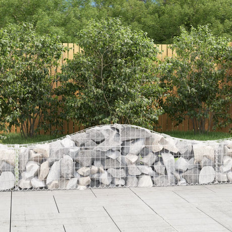 Vidaxx gabioner 2 stk buet 200x30x40 60 cm galvaniseret jern
