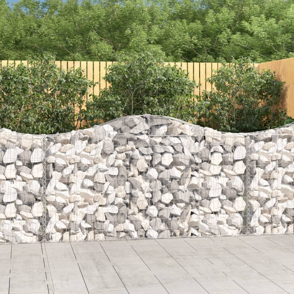 Vidaxl Gabions 3 stk. Buet 200x30x100 120 cm jern