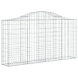 Vidaxl Schans kurve 13 st hvælvede 200x30x100 120 cm jern