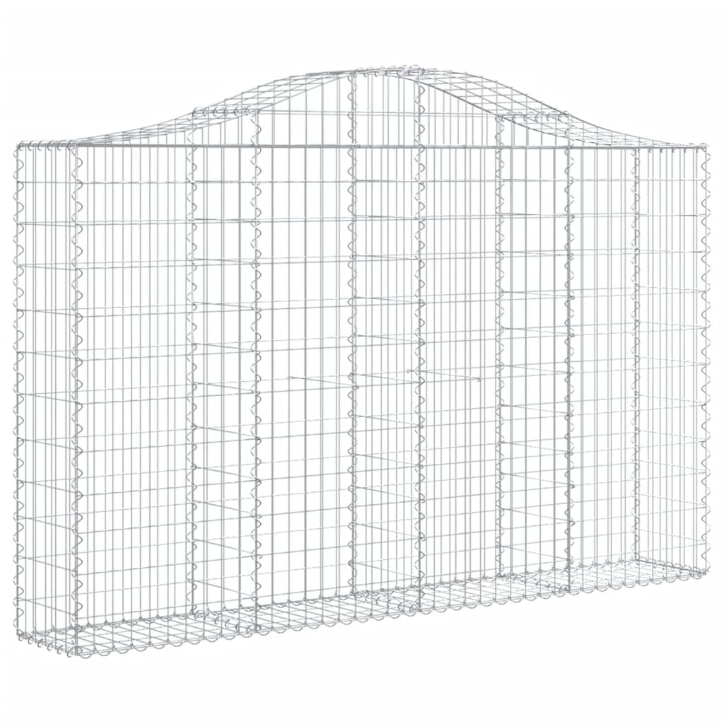 Vidaxl Gabions 2 PCS Buet 200x30x120 140 cm jern