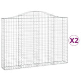 Vidaxl Gabions 2 PCS Buet 200x30x140 160 cm jern