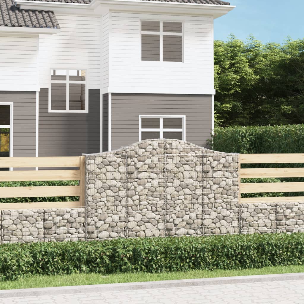 Vidaxl Gabions 2 PCS Buet 200x30x140 160 cm jern
