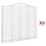 Vidaxl Gabions 5 stk. Buet 200x30x180 200 cm jern