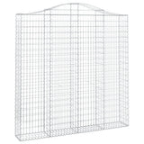 Vidaxl Schans kurve 2 st hvælvede 200x30x200 220 cm jern
