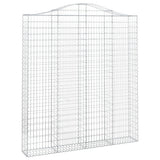 Vidaxl Gabions 2 stk. Buet 200x30x220 240 cm jern