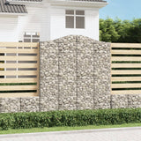 Vidaxl Gabions 2 stk. Buet 200x30x220 240 cm jern