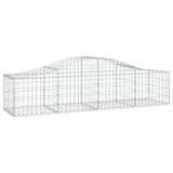 Vidaxl Schans kurve 11 st hvælvede 200x50x40 60 cm galvaniseret jern
