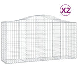 Vidaxl Gabions 2 PCS Buet 200x50x100 120 cm jern