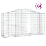 Vidaxl Gabions 4 stk. Buet 200x50x100 120 cm jern