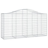 Vidaxl Schans kurve 7 st hvælvede 200x50x100 120 cm jern