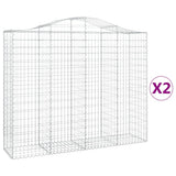 Vidaxl Gabions 2 PCS Buet 200x50x160 180 cm jern