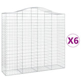 Vidaxl Gabions 6 PCS Buet 200x50x180 200 cm jern