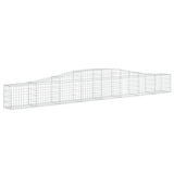 Vidaxl Schans kurve 4 st hvælvede 400x30x40 60 cm jern