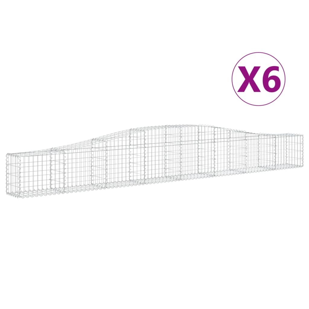 Vidaxl Gabions 6 PCS Buet 400x30x40 60 cm jern