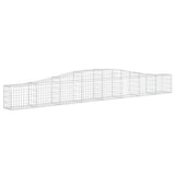 Vidaxl Schans kurve 7 st hvælvede 400x30x40 60 cm jern