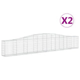 Vidaxl Gabions 2 PCS Buet 400x30x60 80 cm jern